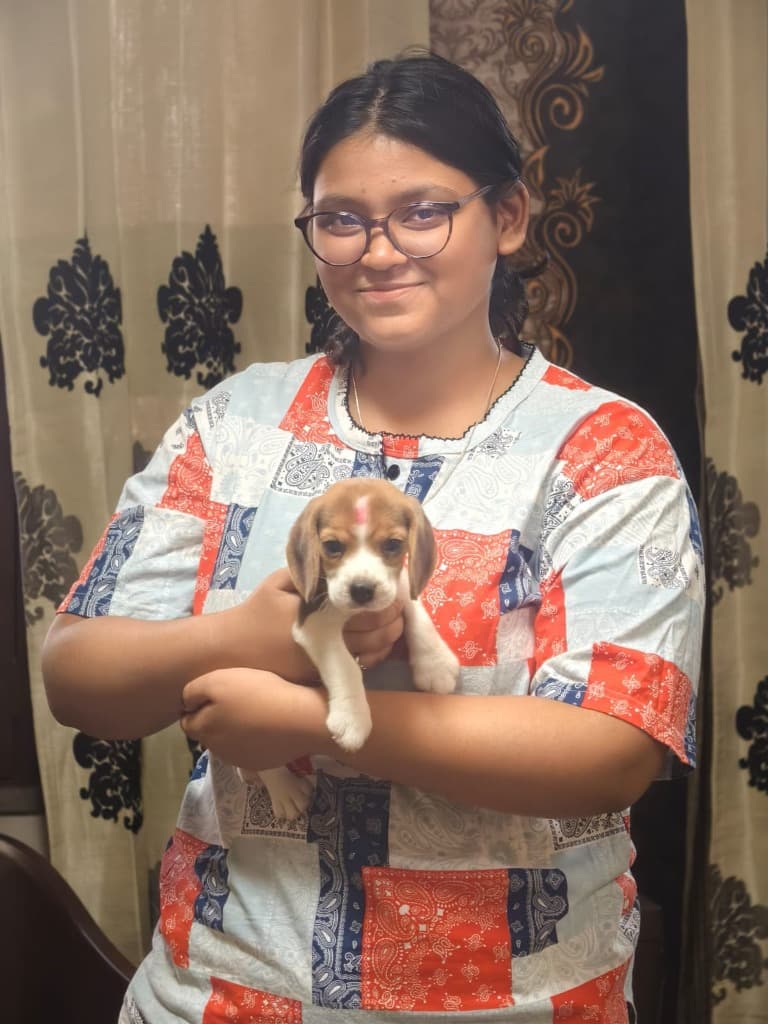 Priya & Puppy with Beagle